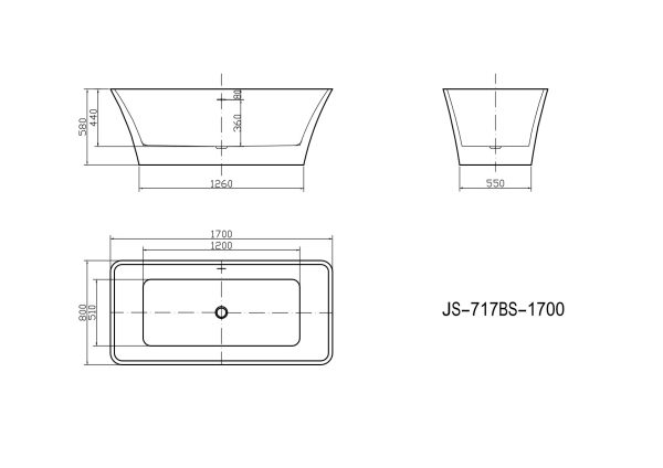 Cada Freestanding Schita Calypso 1700